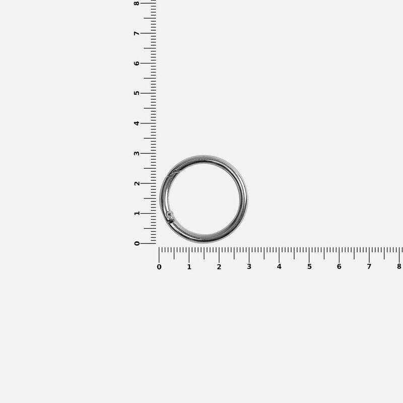 Карабин-кольцо Claus, L, серебристый арт.17394.10