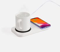 Беспроводное зарядное устройство с подогревом кружки Hot Task, белое арт.17369.60