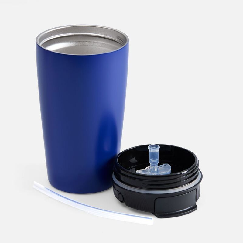 Термостакан с двумя поильниками Duetta, синий арт.17366.40