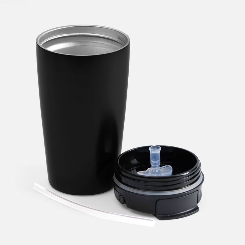 Термостакан с двумя поильниками Duetta, черный арт.17366.30