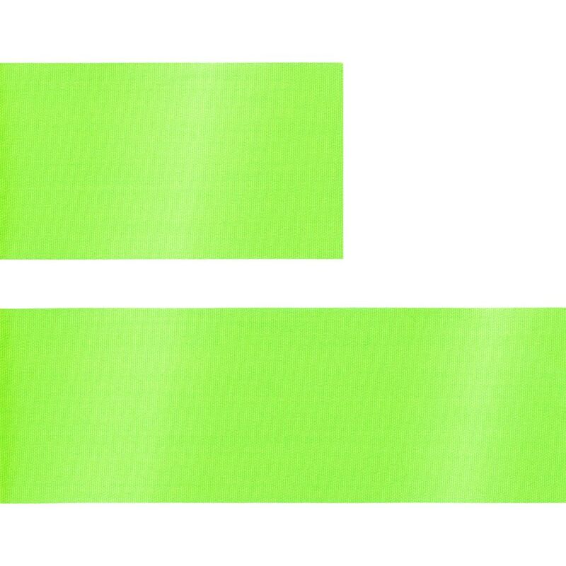 Лента сатиновая Satin 35 М, зеленый неон, 100 см арт.18705.94.100cm