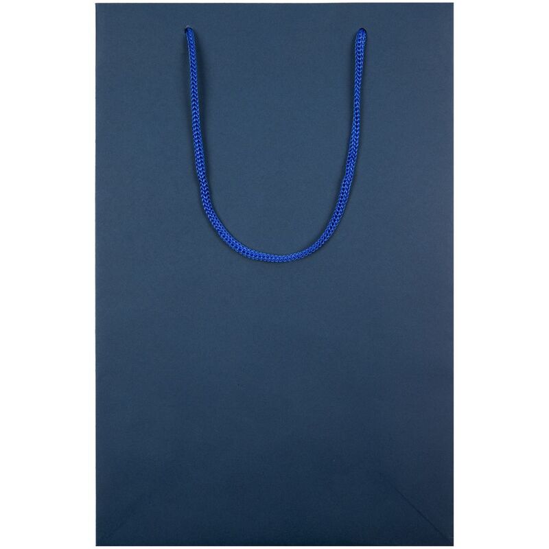 Пакет бумажный Waski M, синий арт.20969.41