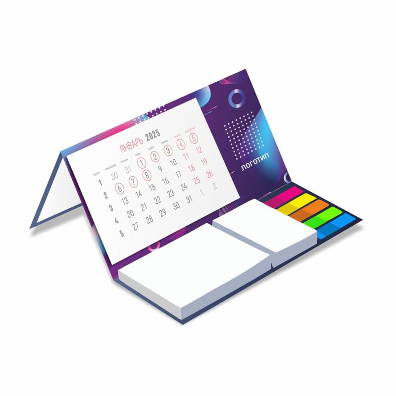 Календарь настольный Sticky на заказ, ver.2, 100 листов арт.18514.02