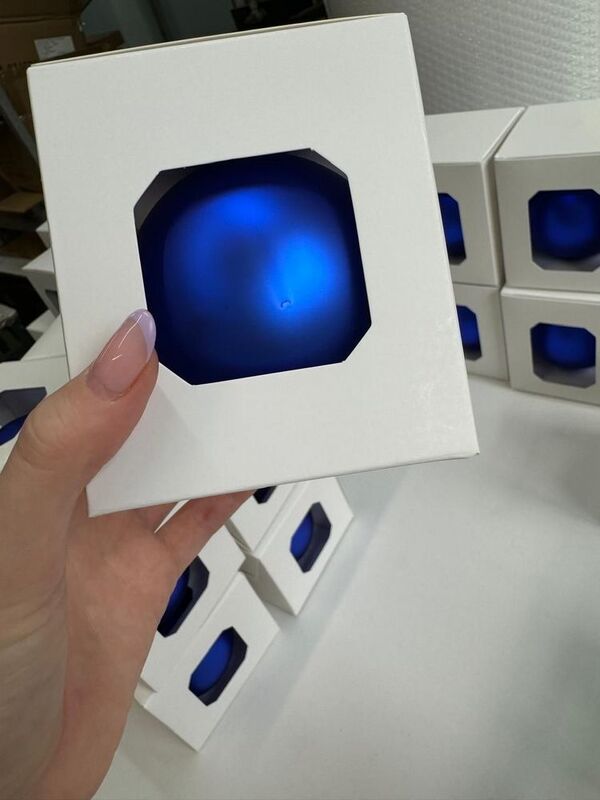 Оформительский шар Finery, 8 см, матовый синий арт.17679.40