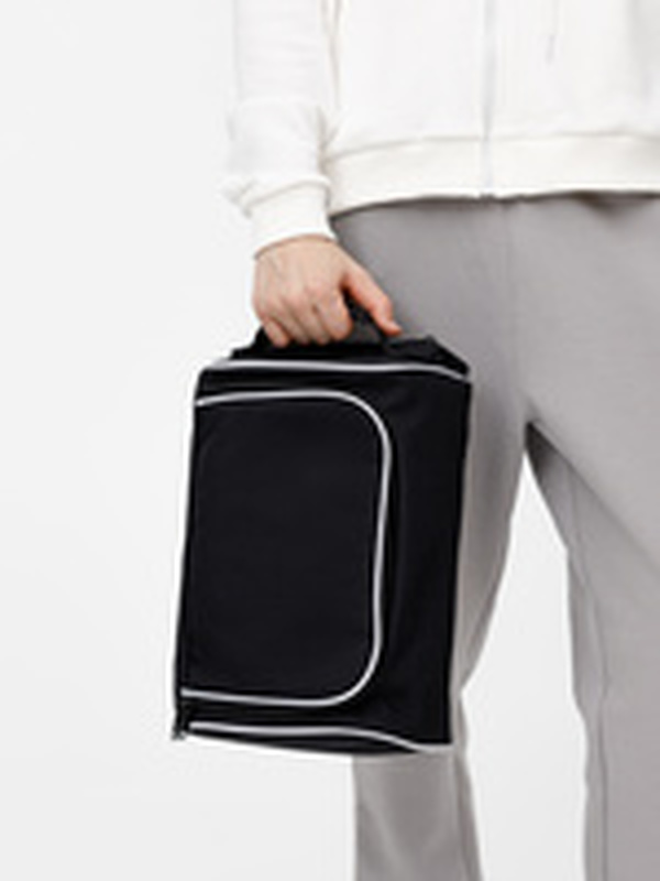 Сумка для обуви Equipex, черная с белым арт.18254.30