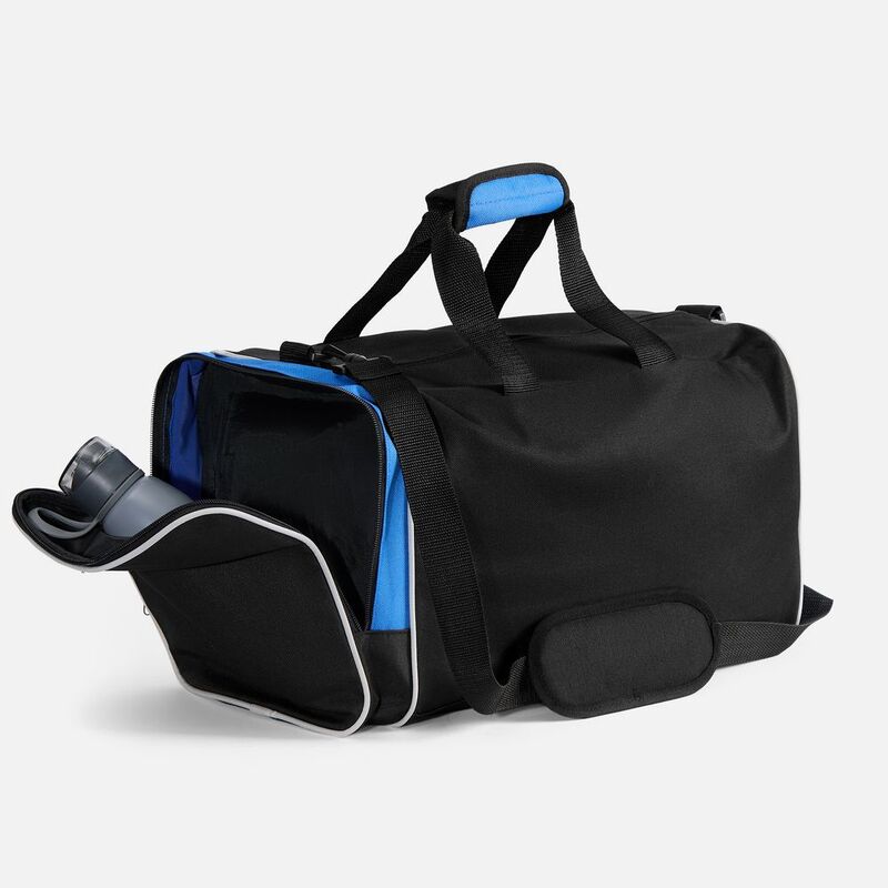 Спортивная сумка Fitnext, черная с синим арт.18257.34