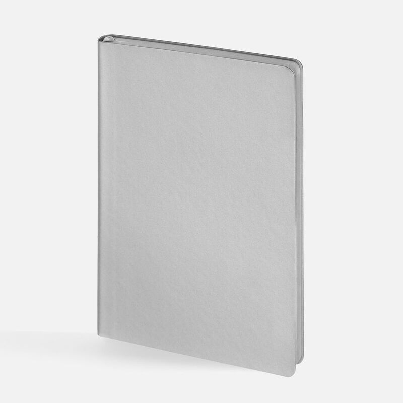 Блокнот Flex Shall ver.2, серебристый арт.24021.10