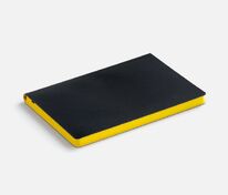 Ежедневник Doppio, недатированный, черный с желтым арт.26022.38