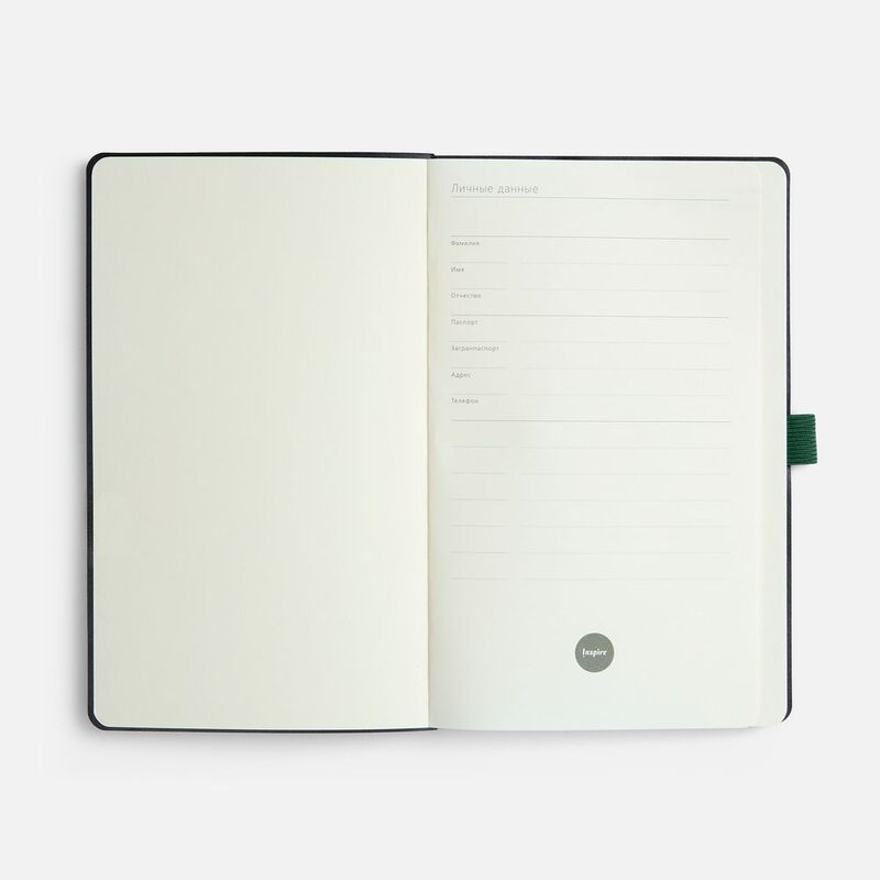 Ежедневник Lungo, недатированный, зеленый арт.24044.90