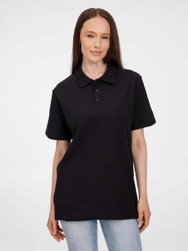 Рубашка поло унисекс Tervise, черная арт.19419.30