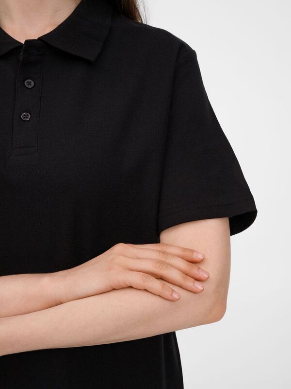 Рубашка поло унисекс Tervise, черная арт.19419.30