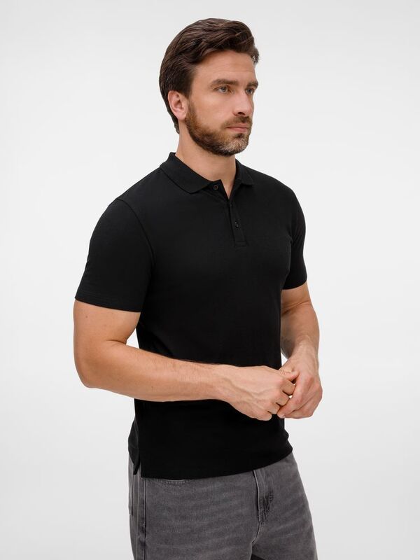 Рубашка поло унисекс Tervise, черная арт.19419.30