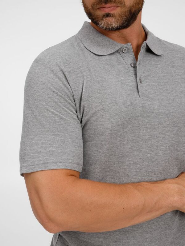 Рубашка поло унисекс Tervise, серый меланж арт.19419.11