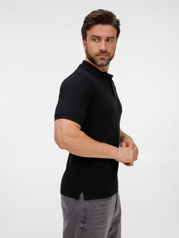 Рубашка поло унисекс Upswing, черная арт.19420.30