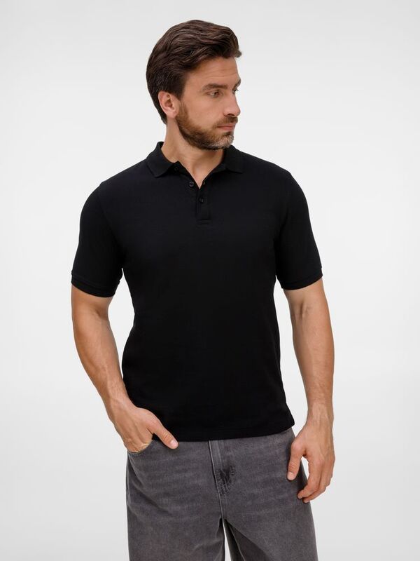 Рубашка поло унисекс Upswing, черная арт.19420.30