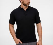 Рубашка поло унисекс Upswing, черная арт.19420.30