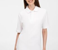 Рубашка поло унисекс Upswing, белая арт.19420.60