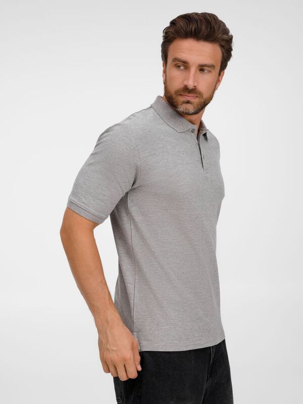 Рубашка поло унисекс Upswing, серый меланж арт.19420.11