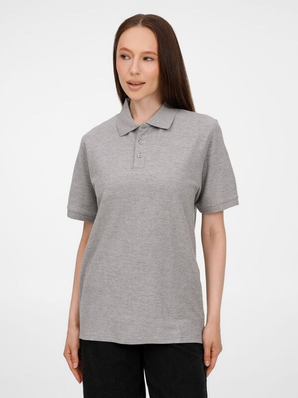 Рубашка поло унисекс Upswing, серый меланж арт.19420.11
