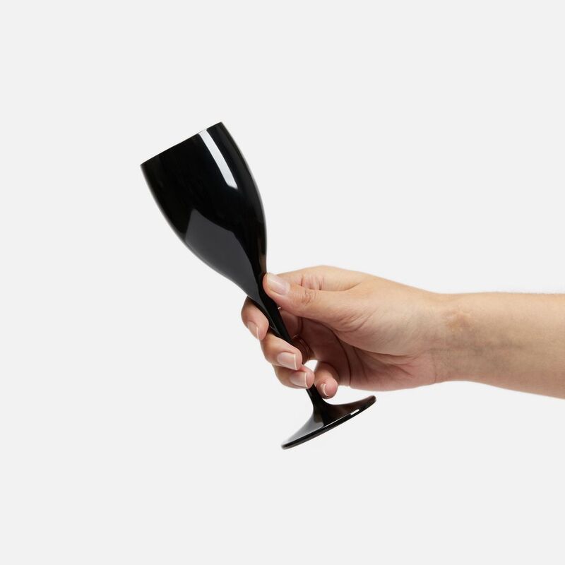 Бокал для шампанского Empresa, черный арт.20524.30