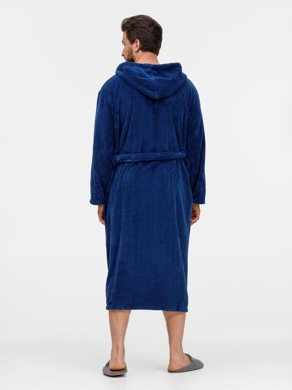 Халат флисовый Magic Mantle, темно-синий арт.17376.43