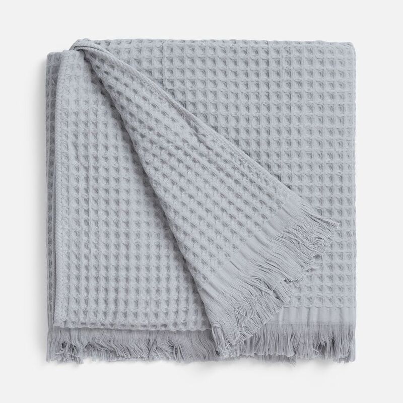 Плед вафельный Elenglect, светло-серый арт.17378.10