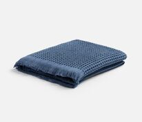 Плед вафельный Elenglect, темно-синий арт.17378.43