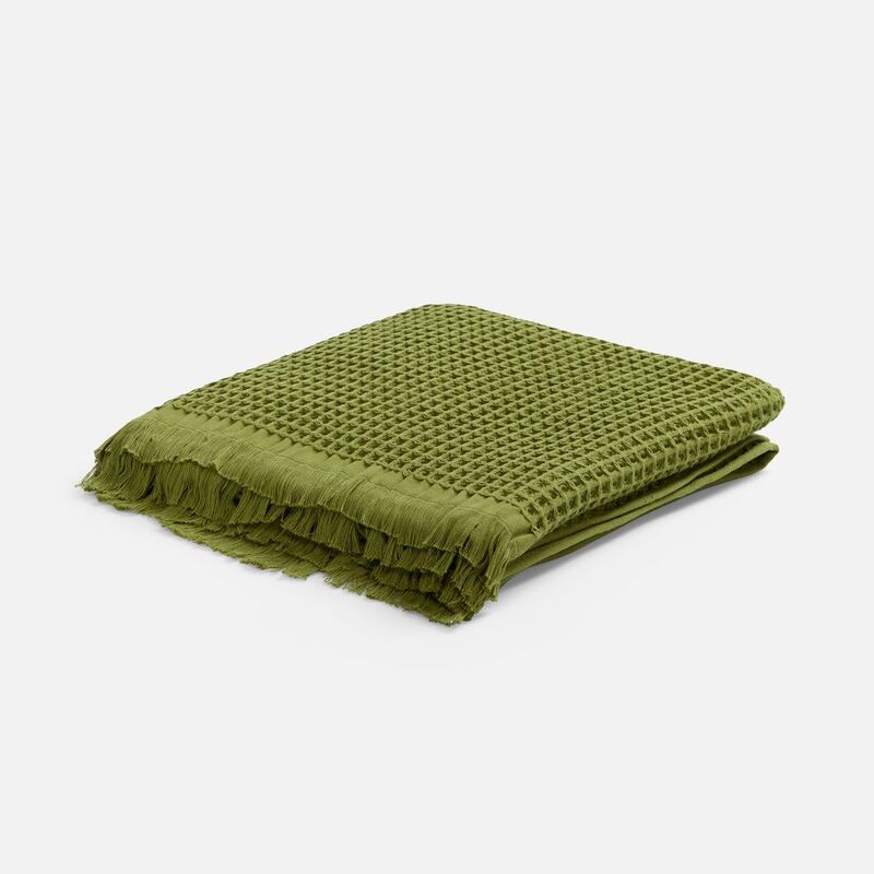 Плед вафельный Elenglect, зеленый арт.17378.90