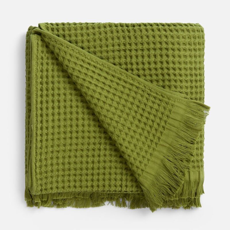 Плед вафельный Elenglect, зеленый арт.17378.90