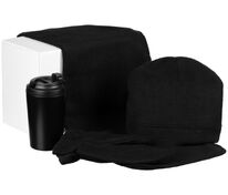 Набор Fleecy с термостаканом, черный арт.20436.30