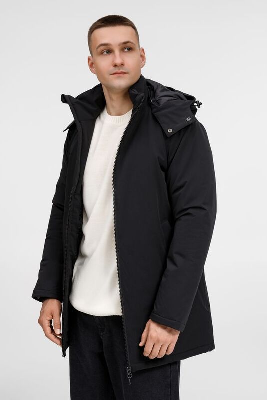 Куртка-парка унисекс Sfera, черная арт.20440.30