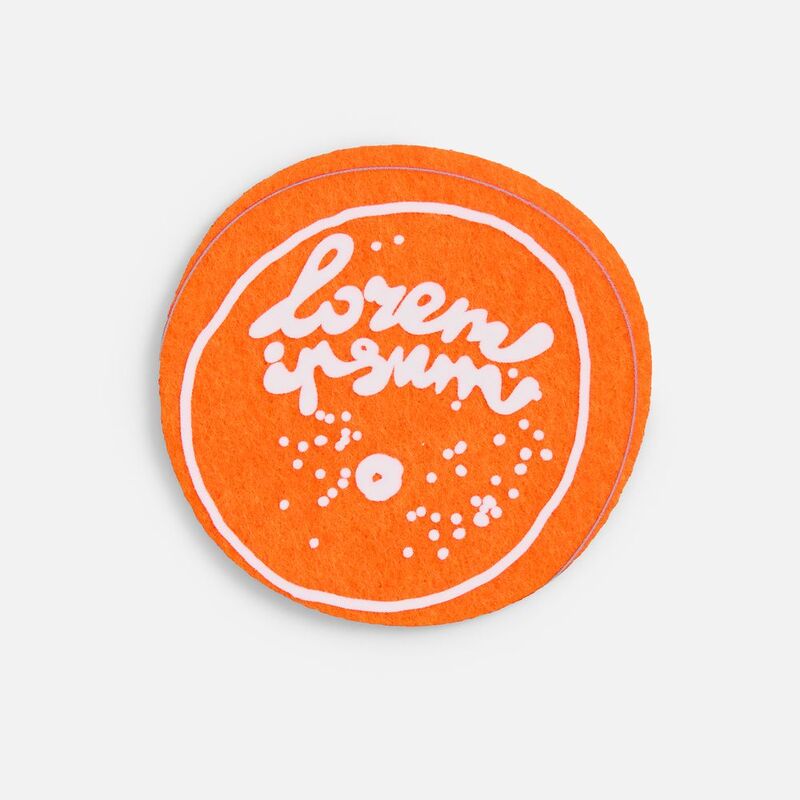 Заготовка из фетра Felt M, оранжевый неон арт.17571.22