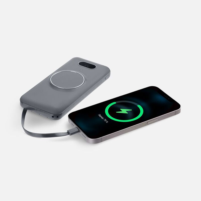 Аккумулятор Omni Qi 10000 мАч, ver.2, серый арт.22077.10