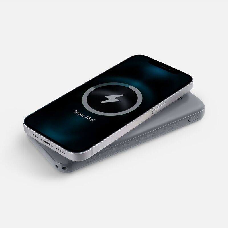 Аккумулятор Omni Qi 10000 мАч, ver.2, серый арт.22077.10