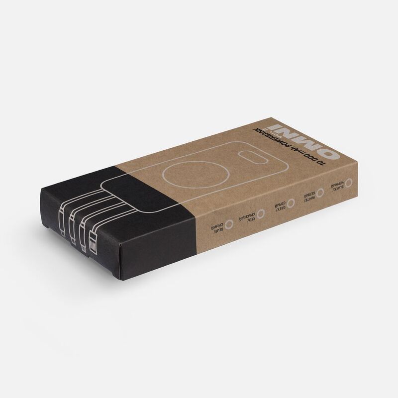 Аккумулятор Omni Qi 10000 мАч, ver.2, серый арт.22077.10