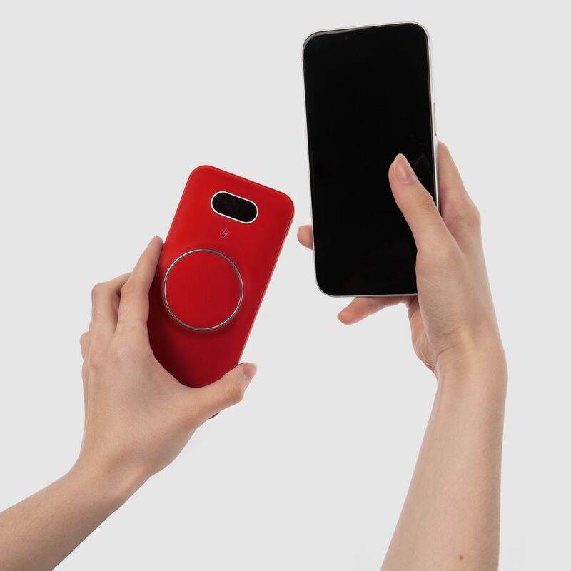 Аккумулятор Omni Qi 10000 мАч, ver.2, красный арт.22077.50