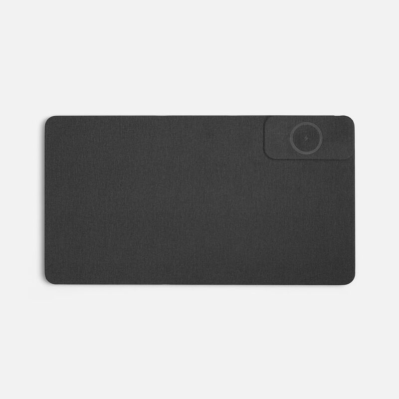 Складной стол для ноутбука с беспроводной зарядкой Kickstand Table, серый арт.17486.10