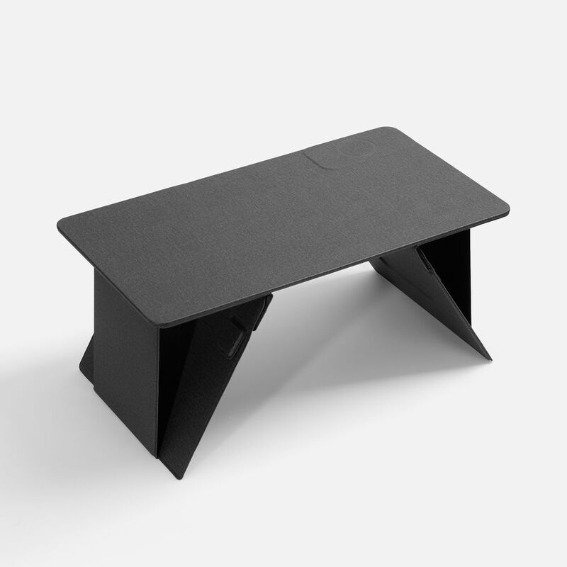 Складной стол для ноутбука с беспроводной зарядкой Kickstand Table, серый арт.17486.10