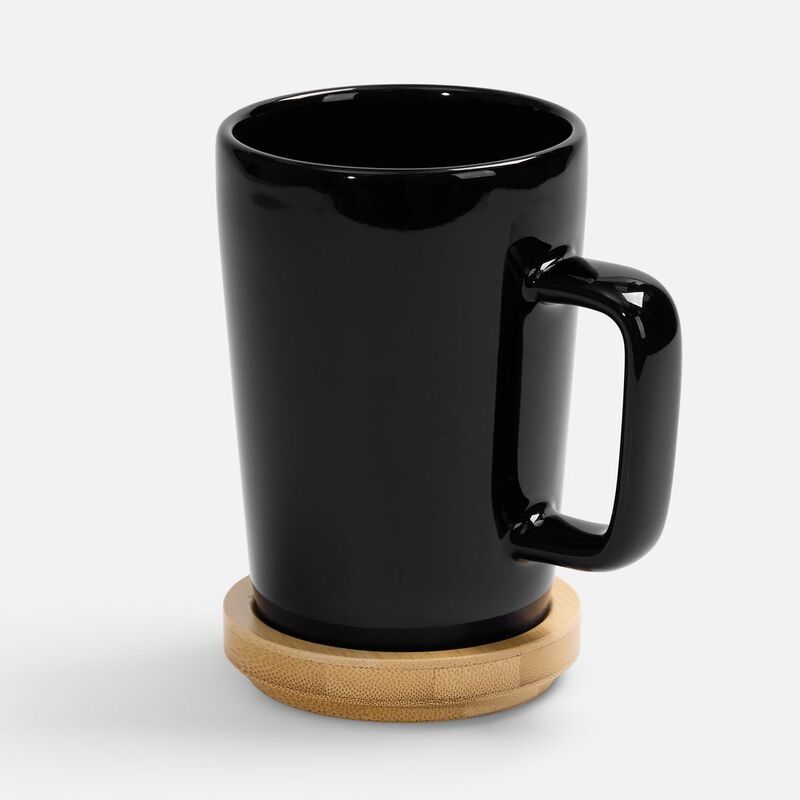 Кружка Vierra с крышкой-костером, черная арт.18277.30