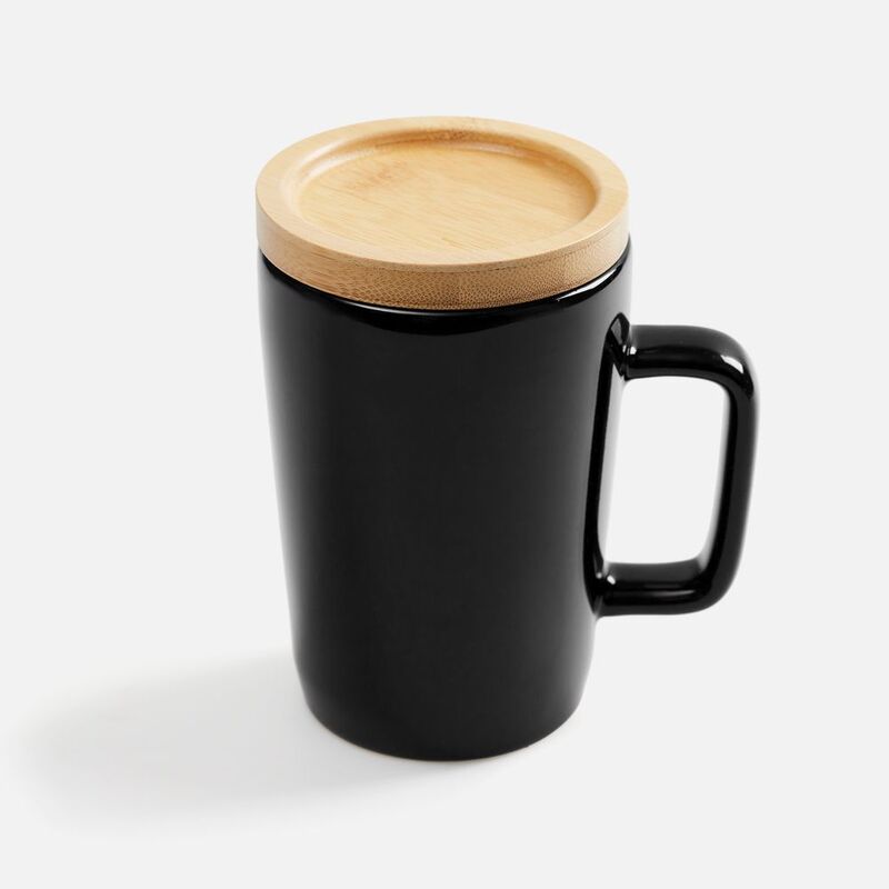 Кружка Vierra с крышкой-костером, черная арт.18277.30