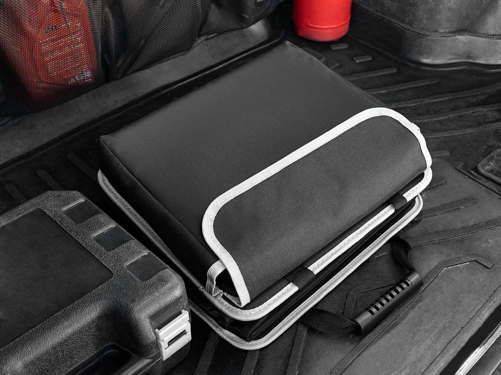 Органайзер в багажник с сумкой-холодильником Arranger, черный с серым арт.63047.31
