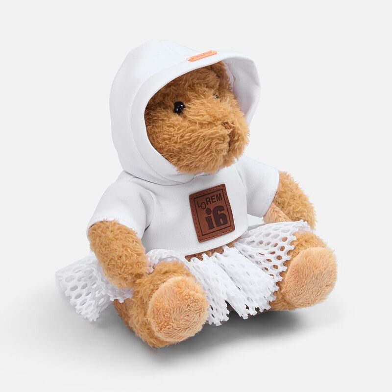 Мягкая игрушка &laquo;Мишка Cuddleton&raquo; в белом худи арт.22059.60