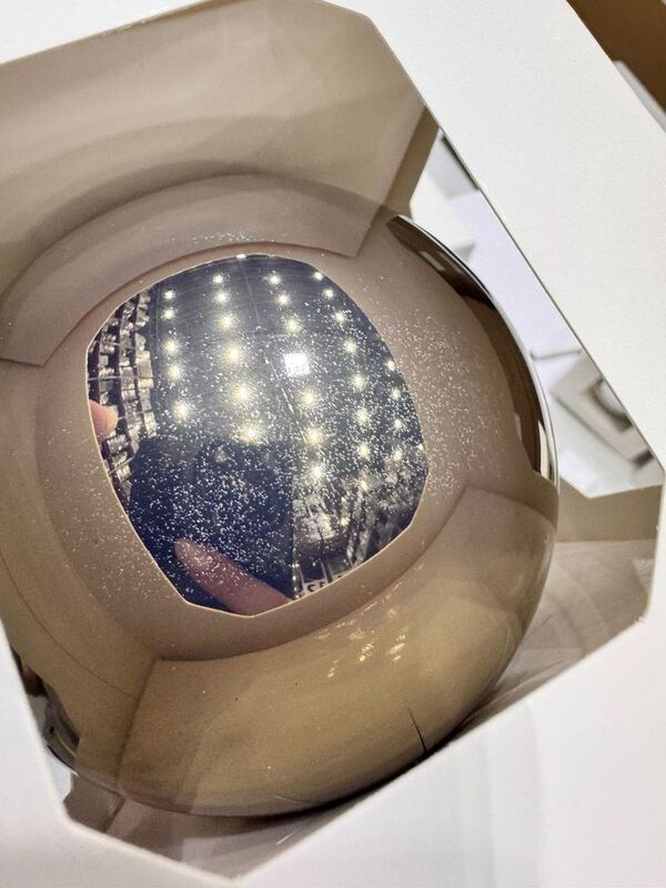 Оформительский шар Finery, 10 см, глянцевый серебристый арт.17654.10