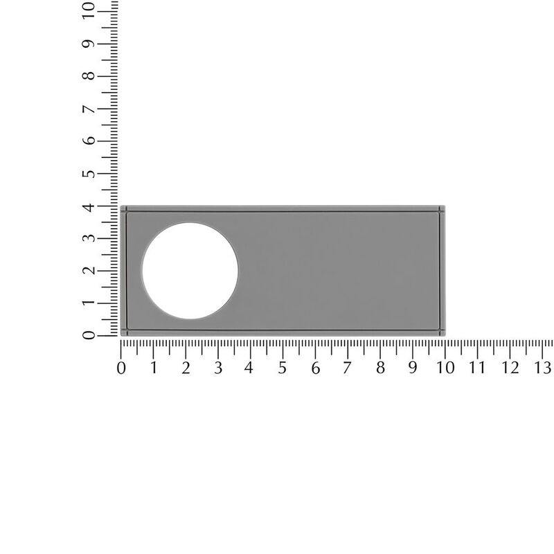 Лейбл из ПВХ с вырубкой &laquo;Круг&raquo;, серый арт.17593.10