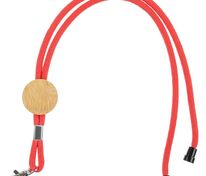 Шнурок для бейджа Tube Wood, красный арт.20382.50