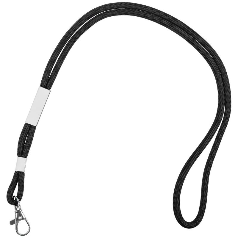 Шнурок для бейджа Tube Metal, черный арт.20383.30