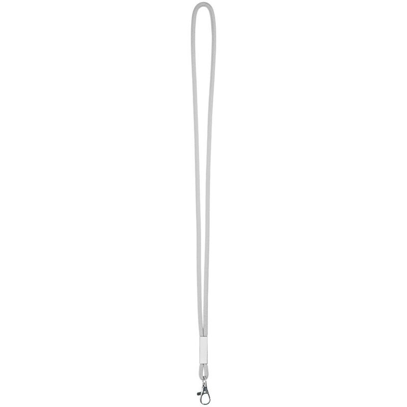 Шнурок для бейджа Tube Metal, серый арт.20383.10