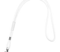 Шнурок для бейджа Tube Metal, белый арт.20383.60