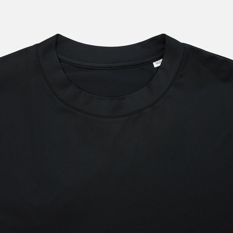 Футболка из бифлекса Morfiss, черная арт.17967.30