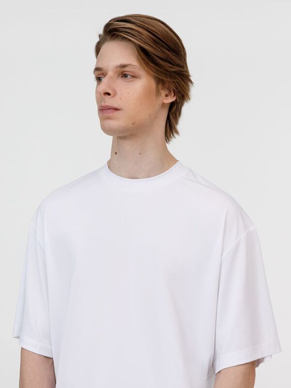 Футболка из бифлекса Morfiss, белая арт.17967.60